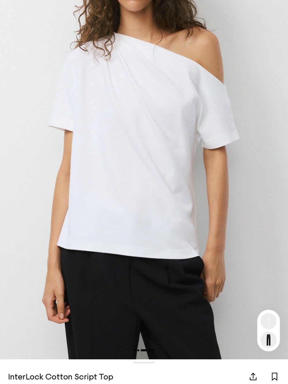 Babaton InterLock Cotton Script Top - Picture 3 of 3